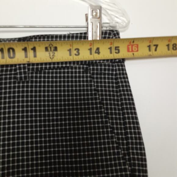 Rafaella Womens Size 8 Pants Black White Check Stretch EUC - Picture 4 of 6